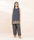 Women's Unstitched Khaddar Embroidered Blue 2 Piece Suit